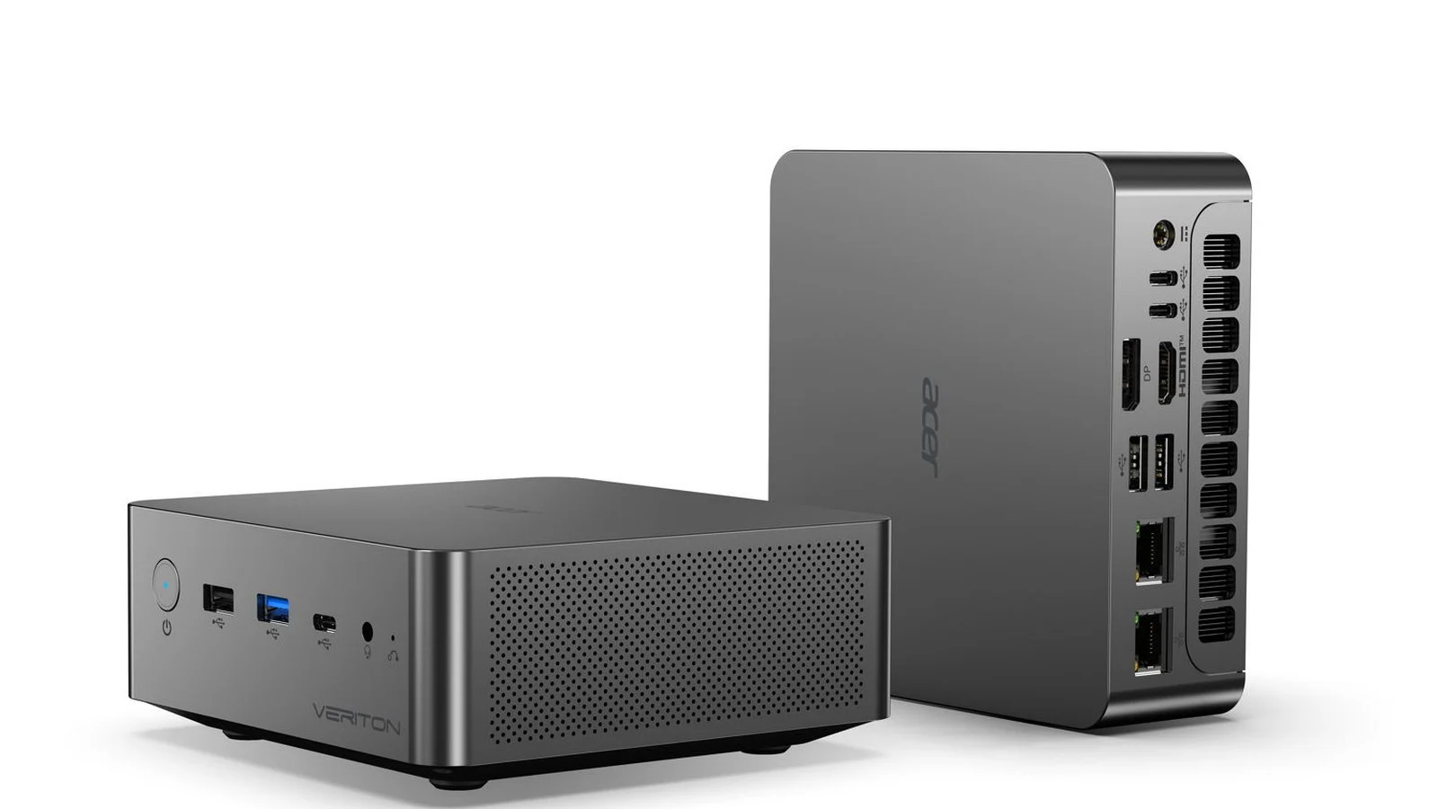 Передняя и задняя панели Acer Veriton RI110 с набором разъёмов