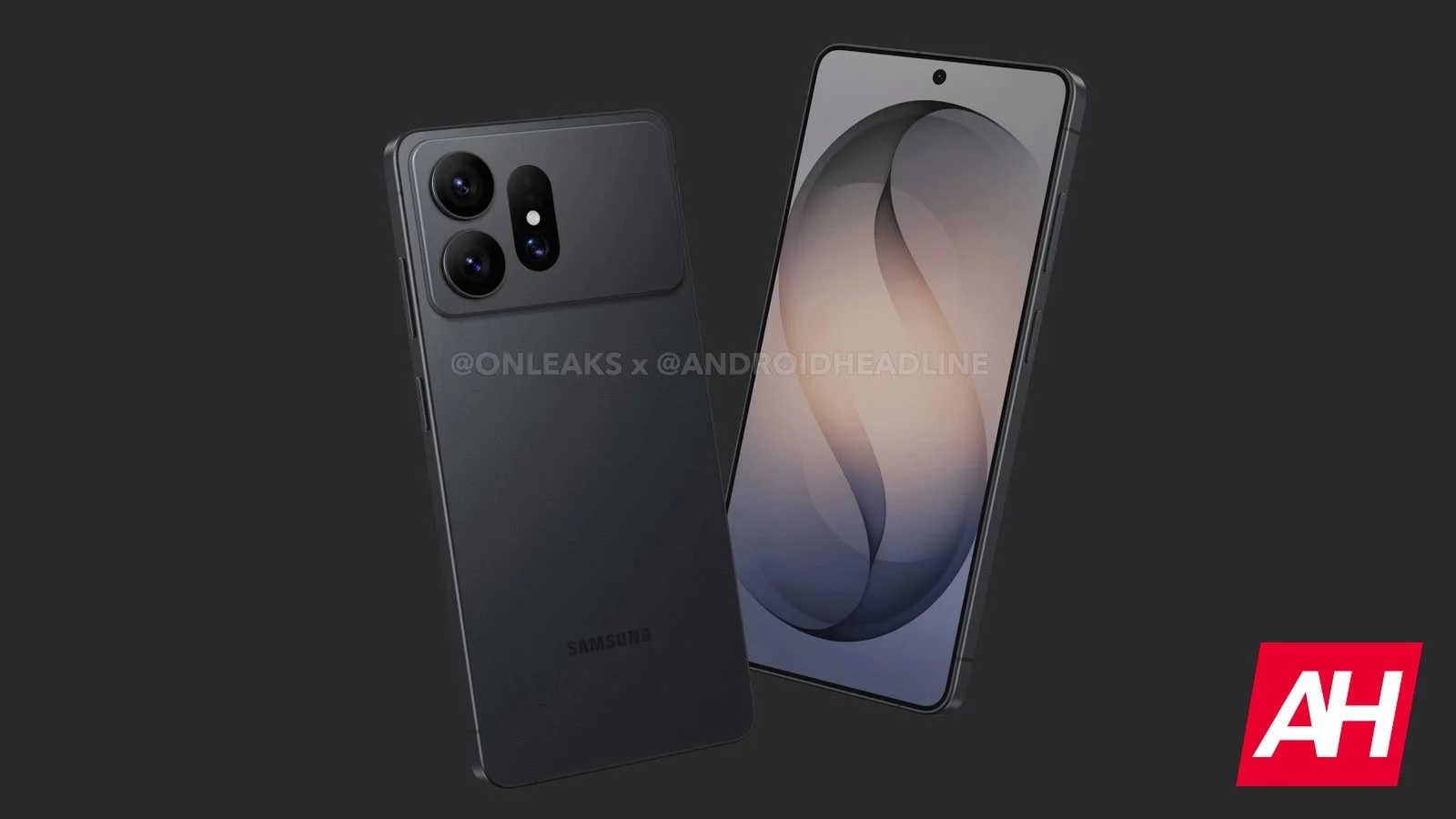 Неофициальный CAD-рендер предполагаемого Galaxy S27 Ultra спереди и сзади